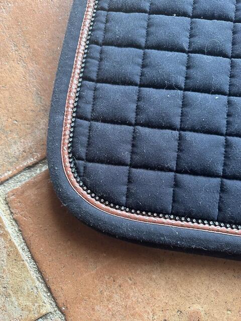 Tapis Pénélope noir/strass