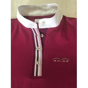 Polo concours Animo 12 ans fushia