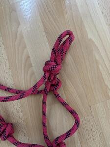 Licol en corde rose