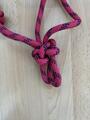 Licol en corde rose