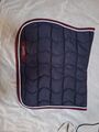 Tapis Bleu Marine liseré Bordeaux/Blanc