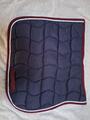 Tapis Bleu Marine liseré Bordeaux/Blanc