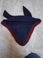 Bonnet Bleu Marine liseré Bordeaux/Blanc
