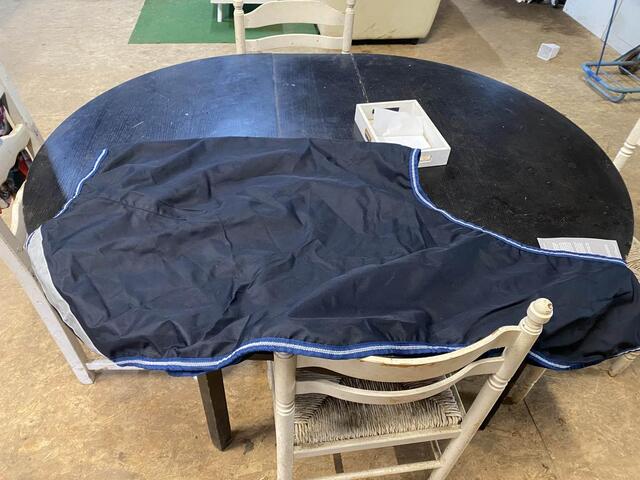 couvre rein imper et polaire bleu marine