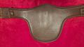 Sangle bavette HFI cuir marron 95 cm