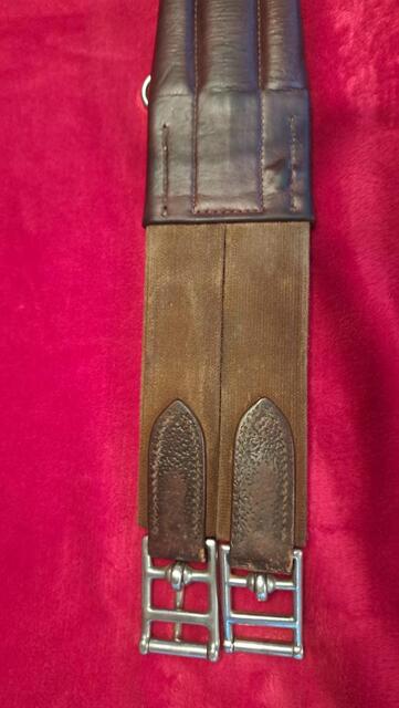 Sangle anatomique cuir marron 105 cm