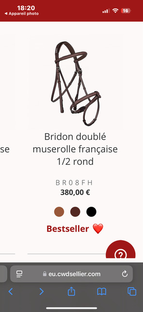 Bridon CWD noir