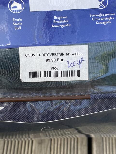 Couverture d’écurie Teddy 200g