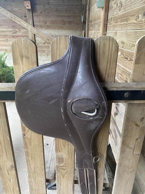 sangle bavette cuir marron Time rider