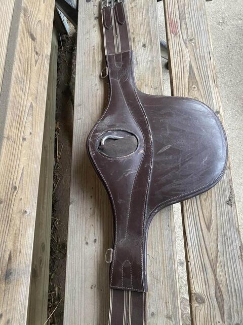 sangle bavette cuir marron Time rider