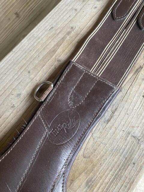 sangle bavette cuir marron Time rider