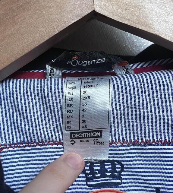 veste de concours bleue marine