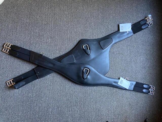 Lot sangle simple et bavette Eric Thomas 125cm
