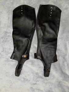 Mini chaps Norton noir