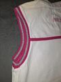Polo HARCOUR concours blanc et rose