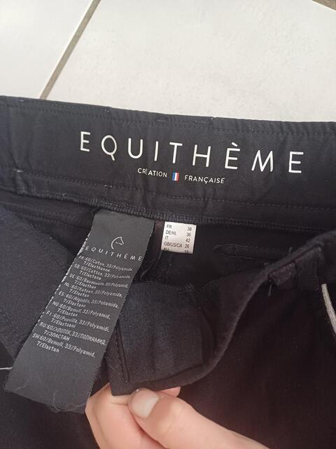 Pantalon équithème noir