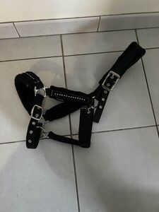 licol noir à strass
