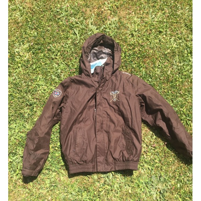 Blouson Fouganza marron et ciel, 12/14 ans