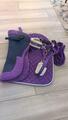 Ensemble violet tapis+licol+amortisseur