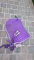 Ensemble violet tapis+licol+amortisseur