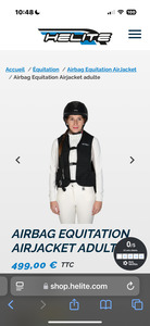 Air Bag Air Jacket Helite taille Adulte