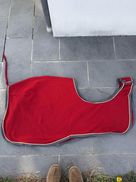 Couvre rein polaire equithème rouge