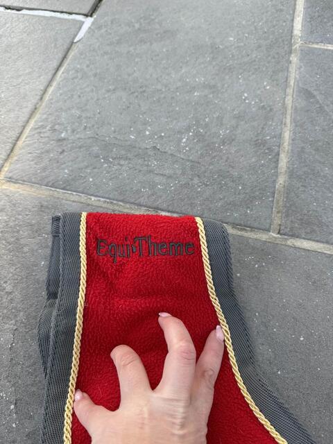Couvre rein polaire equithème rouge
