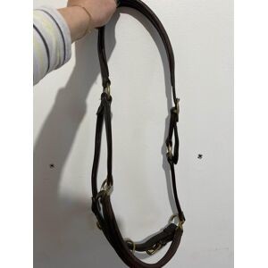licol cuir marron