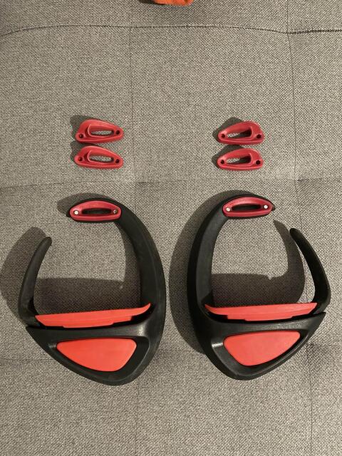 étriers ellipse compositi rouge