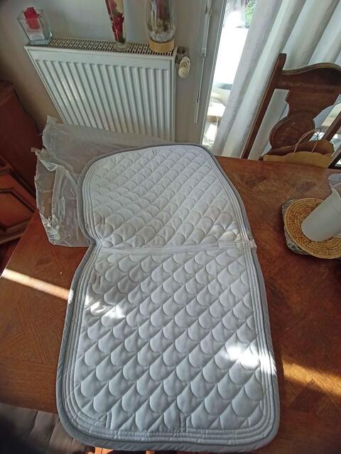 tapis blanc dressage
