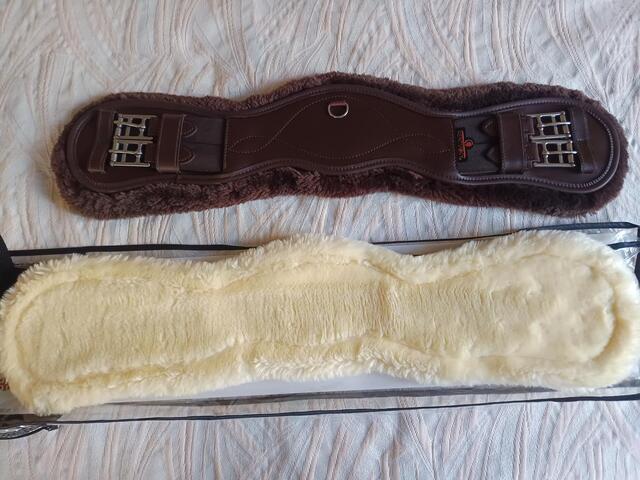 Sangle courte anatomique Kentucky 60cm mouton amovible