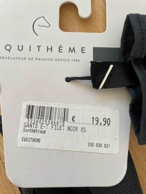 Gants Equithème XS