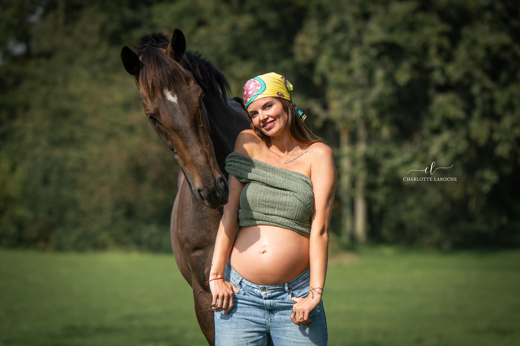 cheval femme enceinte