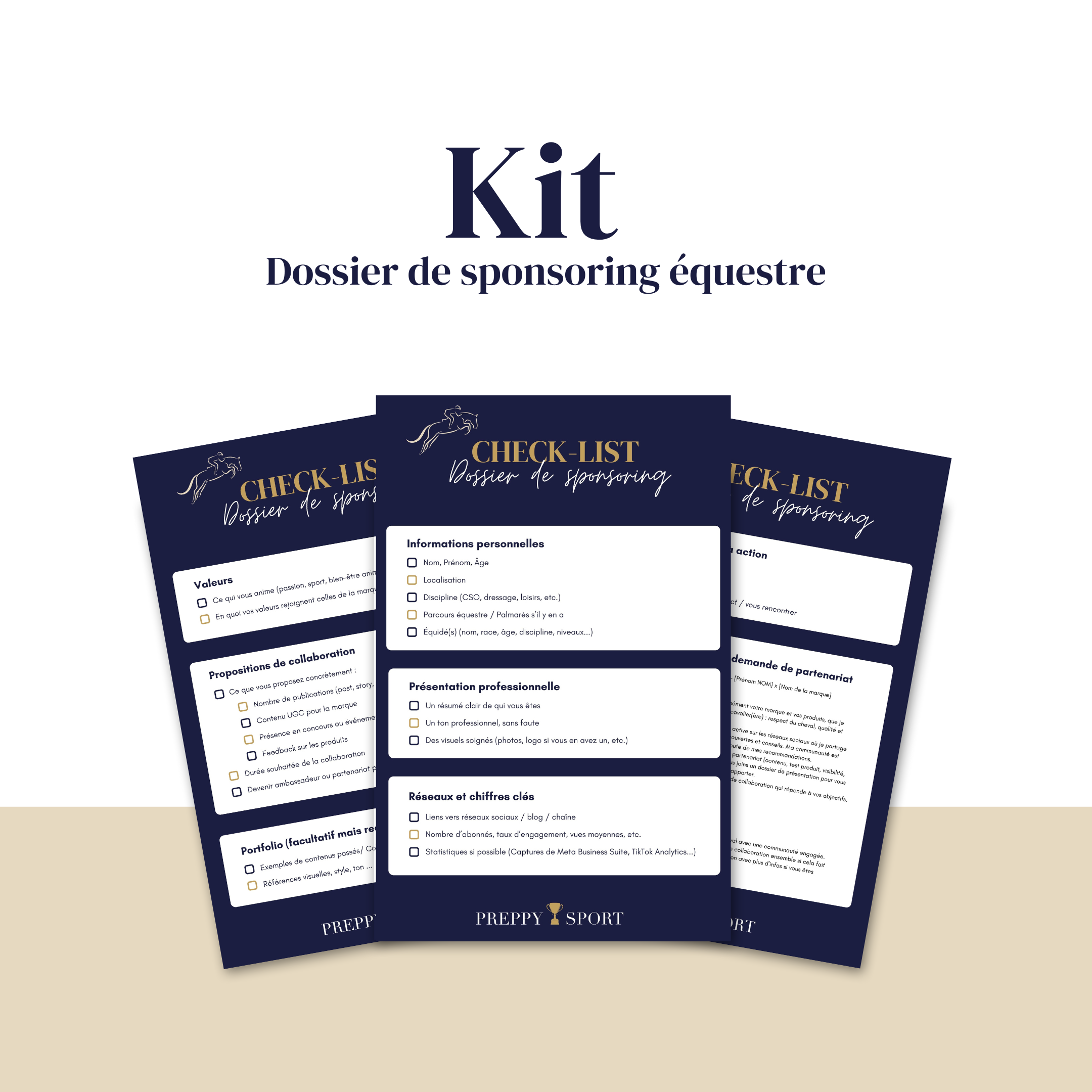 check list dossier sponsoring