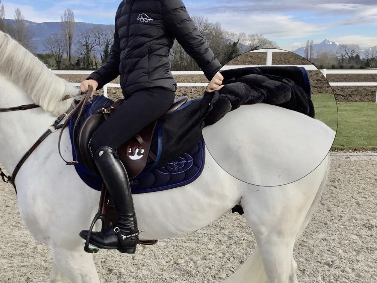 couvre reins massant