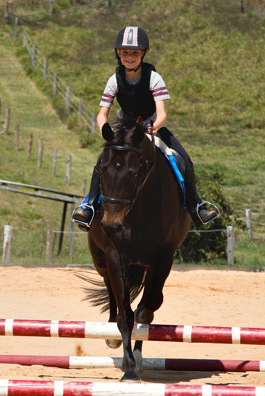 enfant à cheval
