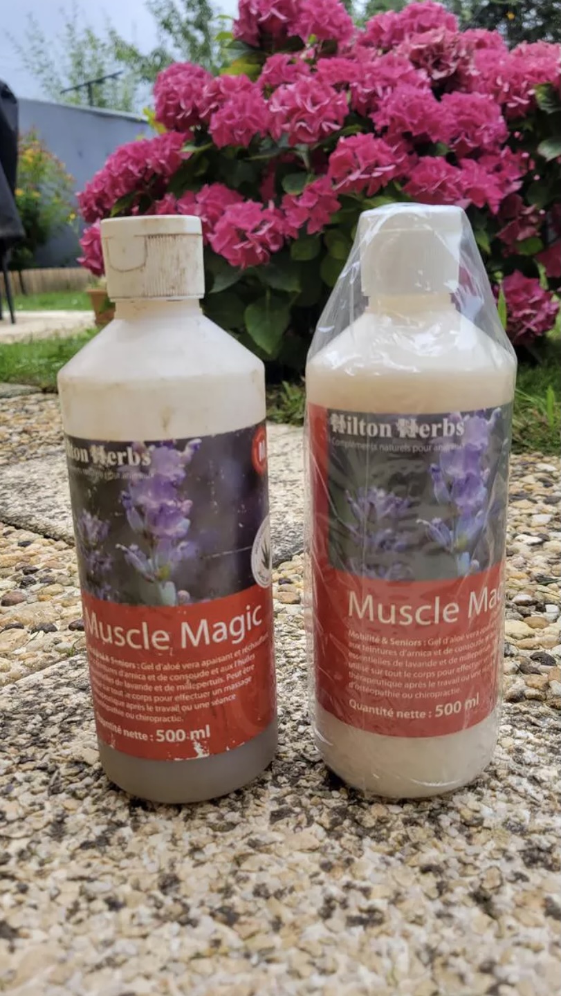 gel massage cheval