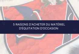 5 raisons d’acheter du matériel d’équitation d’occasion